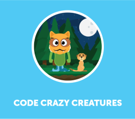 Code Avengers Programming 1 Demo: Code Crazy Creatures Intro