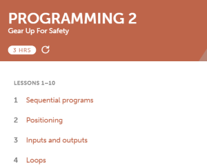 Code Avengers Programming 2: Gear Up For Safety Curriculum