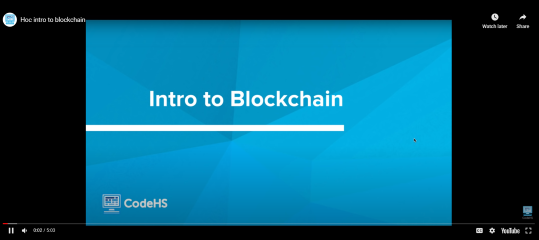 CodeHS Cryptocurrency: Explore Blockchain Technology Video