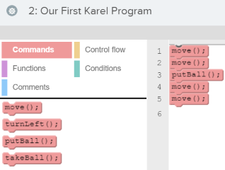 CodeHS Learn to Code with Karel the Dog Activity