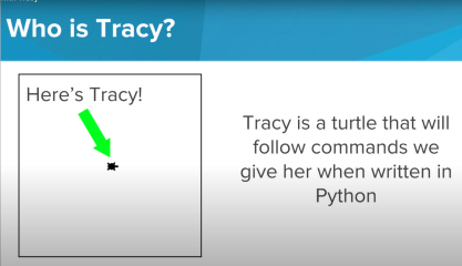 CodeHS Program in Python with Tracy the Turtle Video