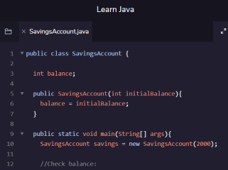 Codecademy Learn Java Activity