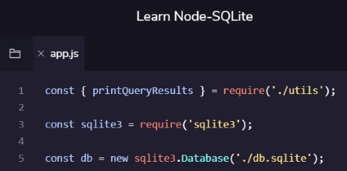 Codecademy Learn Node-SQLite Activity