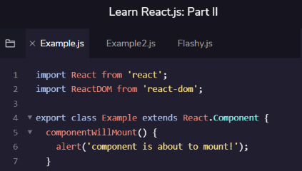 Codecademy Learn React.js: Part II Activity 2