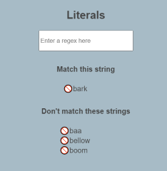 Codecademy Learn the Basics of Regular Expressions Activity 2