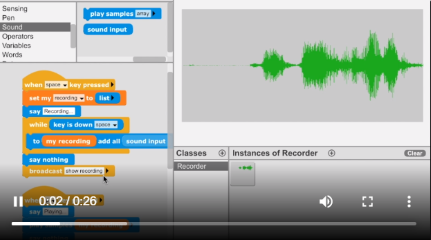 GP Blocks Make a Sound Recorder Video