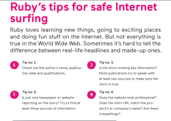 Hello Ruby Ruby’s tips for safe Internet surfing Activity 2