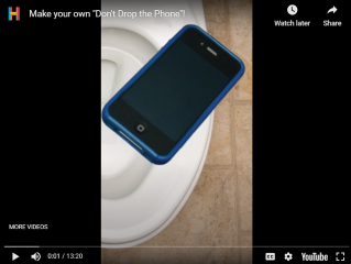 Hopscotch Make "Don't Drop the Phone" on iPad/iPhone Video
