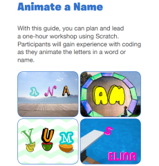 Scratch Animate Your Name: Educator Guide Intro