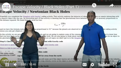 The Ohio State University College of Arts and Sciences Escape Velocity and Black Holes! Video