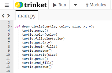 Trinket's Hour of Python Activity