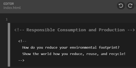 Tynker Responsible Consumption and Production (JavaScript) Activity 2