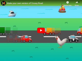 Hopscotch Make Crossy Road on iPad/iPhone Video