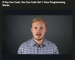 Udemy If You Can Cook, You Can Code Vol 1: How Programming Works Video