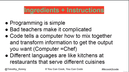 Udemy If You Can Cook, You Can Code Vol 1: How Programming Works Video 2